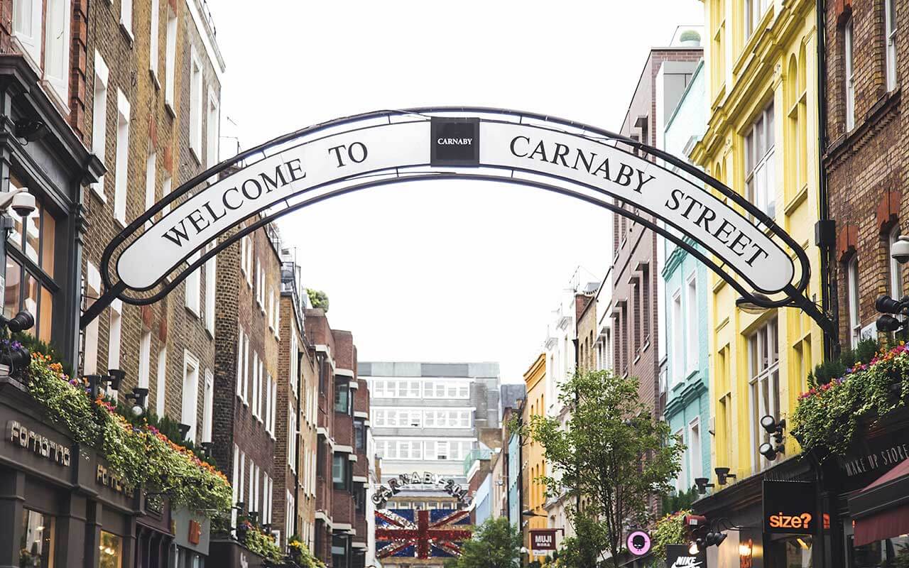 Carnaby Street popular shopping destinations